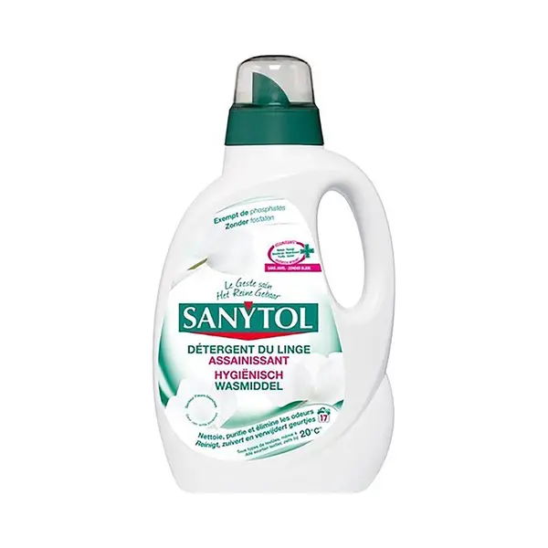 Sanytol Hygiënisch Wasmiddel - Desinfecterende Was - 1, 65L/17 Wasbeurten - Antibacterieel thumbnail