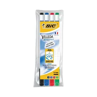 Bic 1199001724 Marker 4 Stück(e) Schwarz, Blau, Grün, Rot
