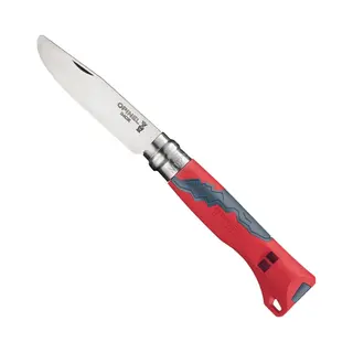 Opinel 001897 zakmes Camper/scout Grijs, Rood