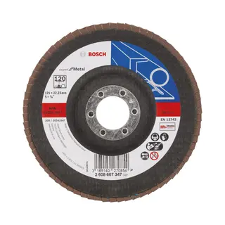 Bosch - Accessories 2608607347 X551 Fächerschleifscheibe Durchmesser 125 Mm Bohrungs-ø 22.33 Mm Stahl