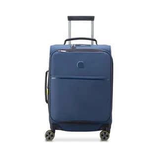 Delsey, Koffer, Turenne Soft 4 Rollen Kabinentrolley 56 Cm Mit Dehnfalte, Blau, (44 l)