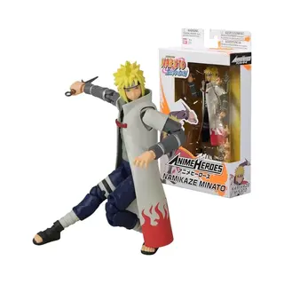 Bandai Anime Heroes Naruto Action Figure Namikaze Minato | 17cm Namikaze Minato Figure With Extra Hands And Accessories | Naruto Shippuden Anime Figure |