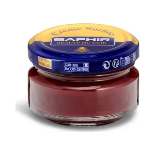 Saphir Cream Surfine Shoe Polish Bordeaux 08
