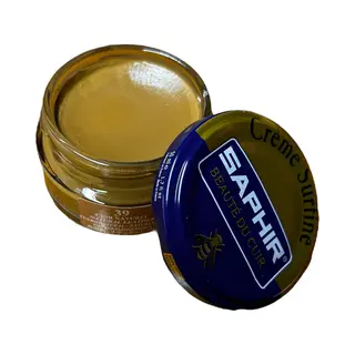 Saphir Surfine Natural Leather Pommadier Shoe Polish Cream, 50 Ml