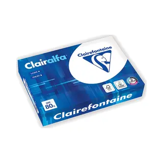 Clairefontaine Clairalfa Druckerpapier A4 (210x297 mm) 500 Blätter Weiß