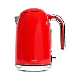 Livoo Retro Waterkoker, Waterkoker, Rood