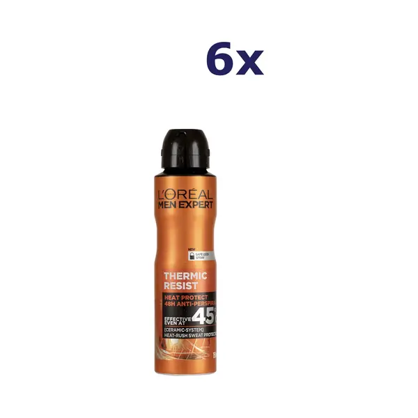 L'Oreal Paris Men Expert L'Oréal Paris Men Expert Thermic Resist, Verpakking Van 6 Stuks (6 X 150 Ml) thumbnail
