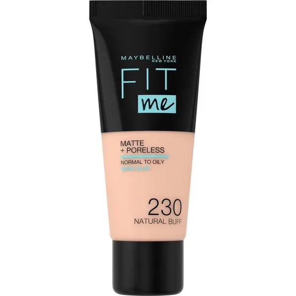 Maybelline New York - Fit Me Matte + Poreless Foundation - 230 Natural Buff - Medium Dekkende Foundation Met Matte Finish Voor De Normale Tot Vette thumbnail