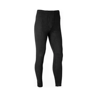 Damart - Lange Onderbroek Voor Heren - Richelieu Fleece Rib - Thermische Panty Van Thermolactylvezel - Warmtegraad 4, Ideaal Voor Koud Weer, Zwart