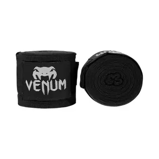 Venum Eu- -0430-Black Elastische Boxbandagen 2,49 m (98")