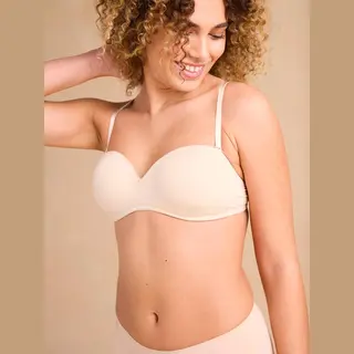 Envie De Fraise Multi-position Zwangerschapsbeha Met Meegeleverde Transparante Bandjes Gemêleerd Beige