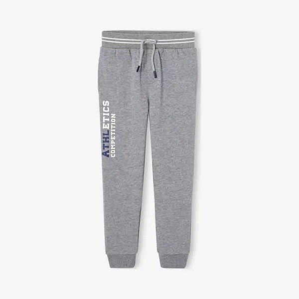Vertbaudet Sport Joggingbroek Van Fleece Jongens Gemêleerd Grijs thumbnail