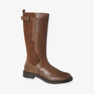Vertbaudet Leren Rijlaarzen Met Rits Voor Meisjes, Kleuterschoolcollectie