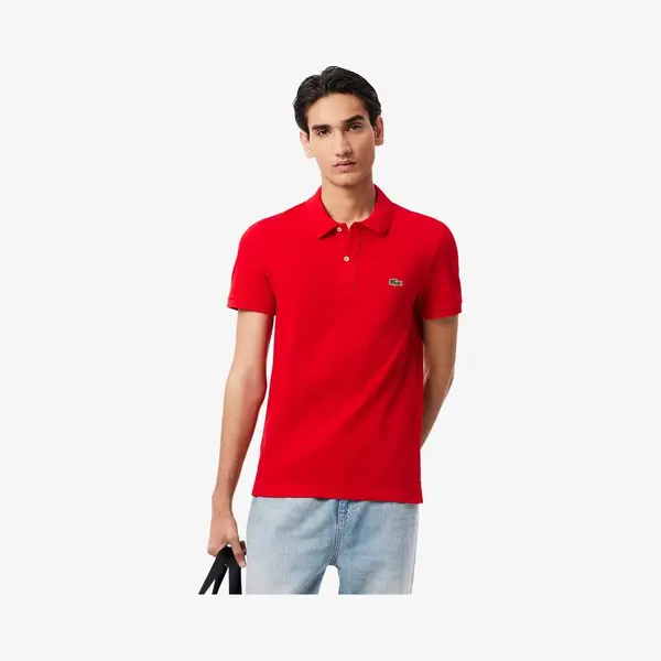 Lacoste Heren Poloshirt - Red - Maat Xs thumbnail