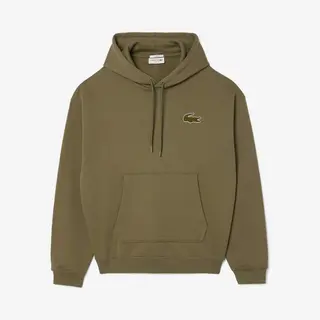 Lacoste Logo Crew Hoodie Khaki - S