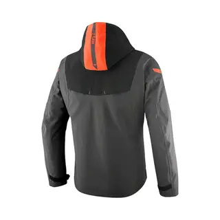 Ixon Burning Antraciet Zwart Neon Rood Waterdichte Textiele Motorjas - Maat Xl - Jas