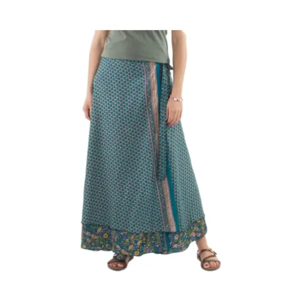 Coline Langer Wickelrock, Polyester Long Wrap Rock (Öl, One Size) thumbnail