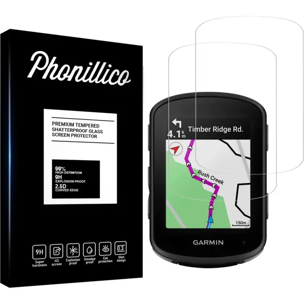 Phonillico Screenprotector Voor Gps Garmin Edge 540 / 840 - 2 Stuks Beschermglas Van Glas Transparante Glazen Schermbeschermfolie thumbnail