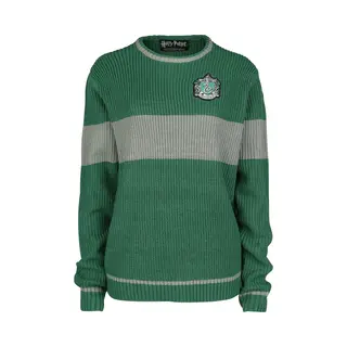 Harry Potter Slytherin - Quidditch Knit Jumper Green Grey