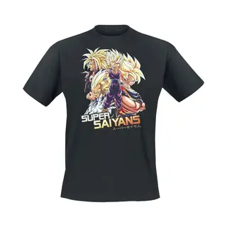 Dragon Ball Z - Super Saiyans T-Shirt Black