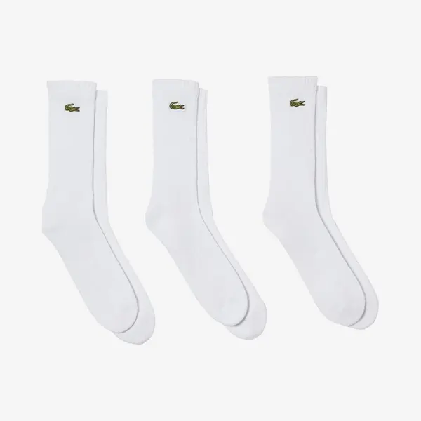Lacoste Classic Sport Socken Weiß (3 Stück) - 47-50 thumbnail