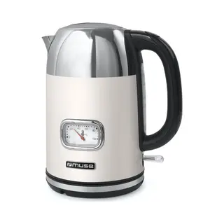 Muse Ms-020 Sc waterkoker 1,7 l 2200 W Roestvrijstaal, Wit