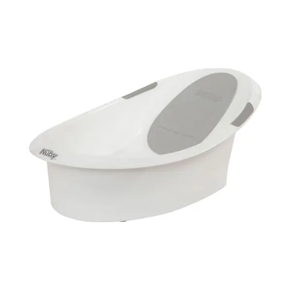 Nuby Dr. Talbot's Babybad Voor Pasgeborenen, Met Geïntegreerde Antislip Achterkant En Zachte Hoofdsteun, Geschikt Vanaf De Geboorte, Wit/grijs, 0-12 thumbnail