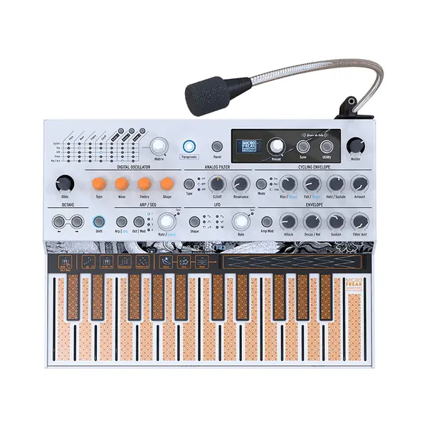 Arturia MicroFreak Gooseneck Mikrofon Digitaler Synthesizer 14 Weiß thumbnail