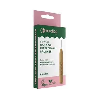 Nordics Organic Care Interdental-tandenborstel, Milieuvriendelijk, Bamboe, 0, 45 Mm, 12 G