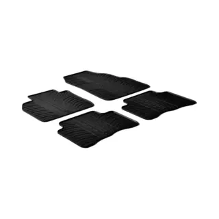 Gledring 0059 Fußmatten Set Gummimatten Vorne Und Hinten Schwarz