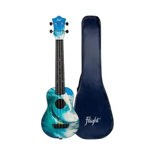 Flight Tusl-25 Reise-Langhals-Sopran-Ukulele Surf