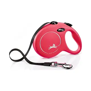 Flexi® Classic L Gurt 5 M Rot, Roll-Leine Für Hunde Bis 50 Kg