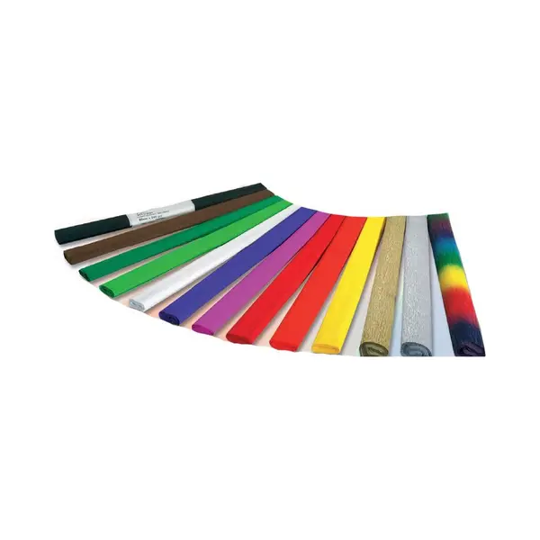 Folia 250x50cm 32g/m² crêpepapier Blauw thumbnail