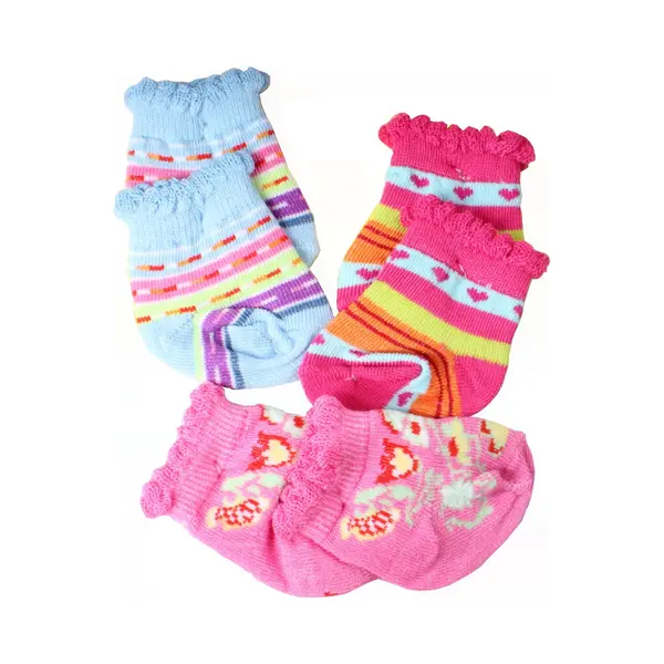 Heless Poppensokken Gekleurd, 3 Paar, 35-46 Cm thumbnail
