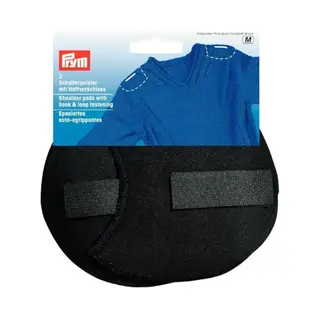 Prym Small 2-Piece Raglan Shoulder Pads With Hook And Loop Fastening, Black