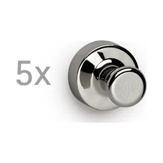 Maul 6168696 koelkastmagneet Zilver 5 stuk(s)