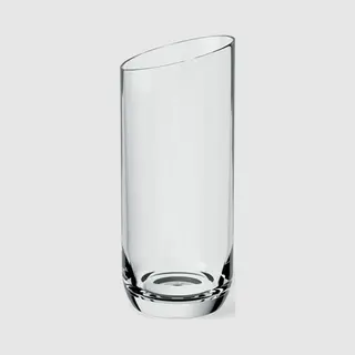 Villeroy & Boch - NewMoon Long Drink Glass Set, 4 Pieces, Elegant, Modern Sloping Long Drink Glasses, Crystal Glass, Transparent, Dishwasher Safe