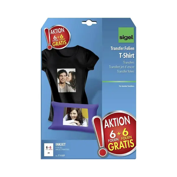 Sigel T1157 Transferfolie für Bekleidung Tintenstrahl thumbnail