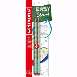 10 X Stabilo Dreikant-Bleistift Easygraph Pastel Edition Pastellgrün B