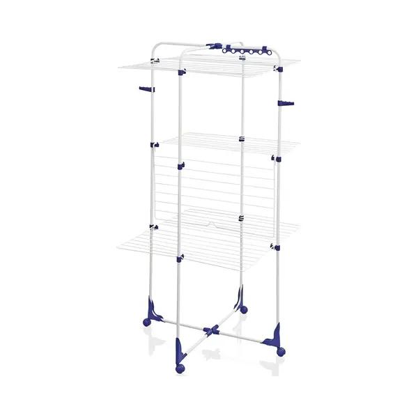 Leifheit 81455 Wäscheständer/Wäscheleine Stehende Rack Blau, Weiß thumbnail