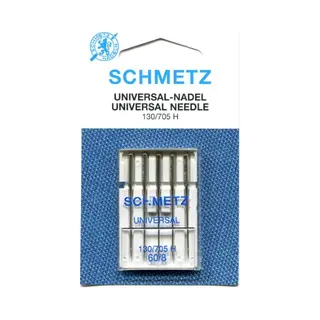 Schmetz | 5 Sewing Machine Needles | Universal | 130/705 H | Size 60/8