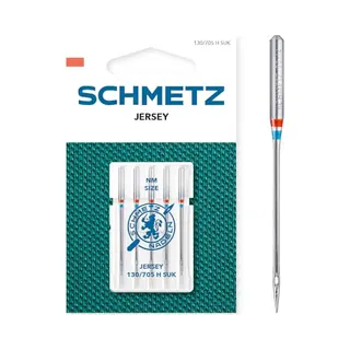 Schmetz | 5 Sewing Machine Needles | Jersey | 130/705 H Suk | Size 80/12