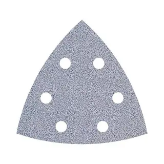 Wolfcraft 1163000 Deltaschuurpapier Met Klittenband, Geperforeerd Korrelgrootte (num) 120 Hoekmaat 95 Mm 5 Stuk(s)
