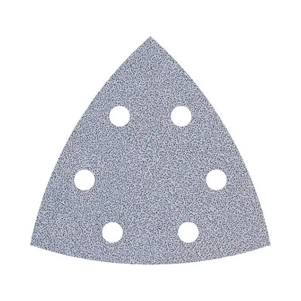 Wolfcraft 1163000 Deltaschuurpapier Met Klittenband, Geperforeerd Korrelgrootte (num) 120 Hoekmaat 95 Mm 5 Stuk(s) thumbnail