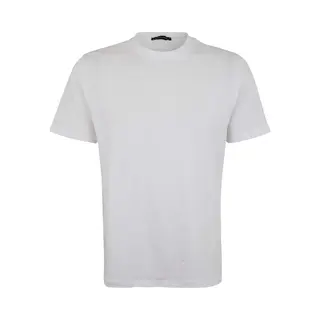 Schiesser Herren T-Shirts Weiß Reine Baumwolle Unifarben