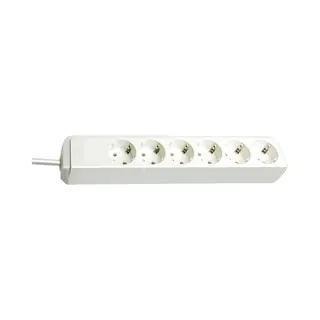Brennenstuhl Eco-Line Weiß 6 Ac-Ausgänge 1,5 m