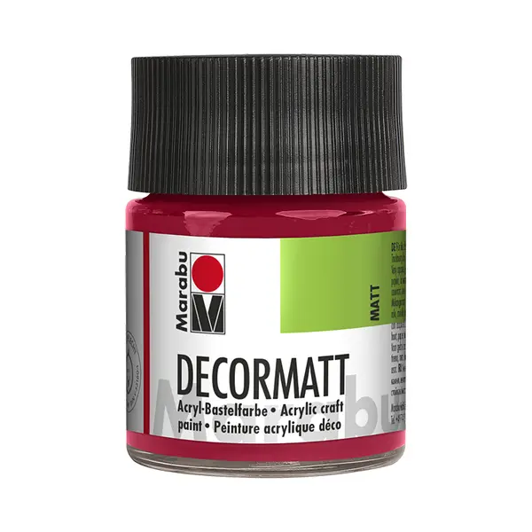 Marabu Decormatt Acryl Acrylfarbe 50 ml Braun, Rot Flasche thumbnail