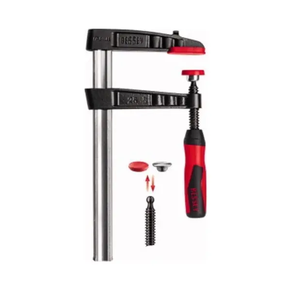 Bessey TG10-2K Schraubzwinge 10 cm Schwarz, Rot, Edelstahl thumbnail