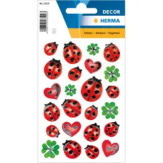 Herma 3529 dekorativer Aufkleber Papier Mehrfarben Permanent 48 Stck.
