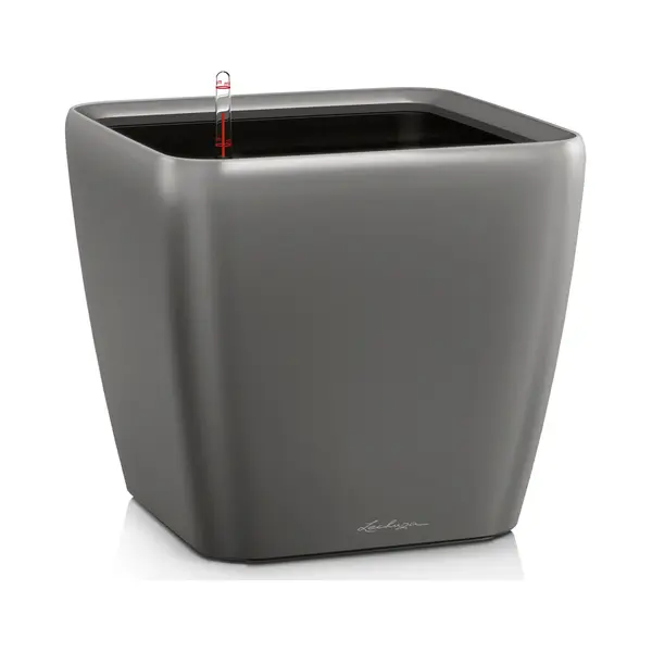 Lechuza Quadro Ls 21 Drinnen Topfpflanzer Freistehend Polypropylen (Pp) Anthrazit, Metallisch thumbnail
